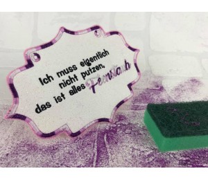 Stickserie - Putzfrau Sprüche